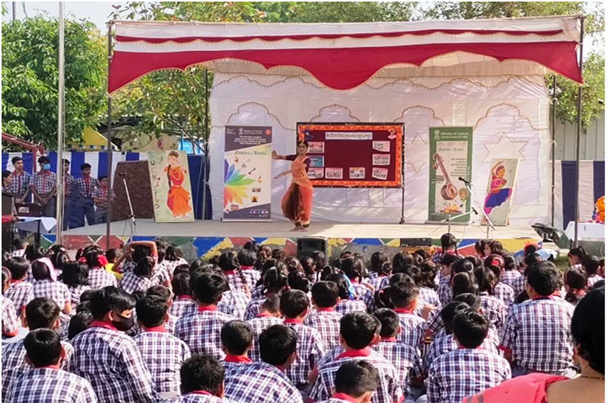 केंद्रीय विद्यालय एसएसजी सीआईएसएफ में दिखी भरतनाट्यम की झलक